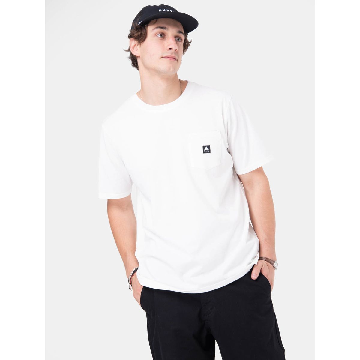 BURTON - Polera M/C Hombre Colfax Blanco BURTON