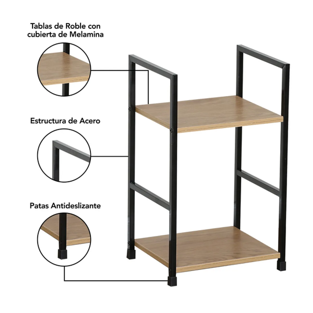 OEM - Soporte Decorativo Para 2 Macetas De Plantas (2 Niveles)