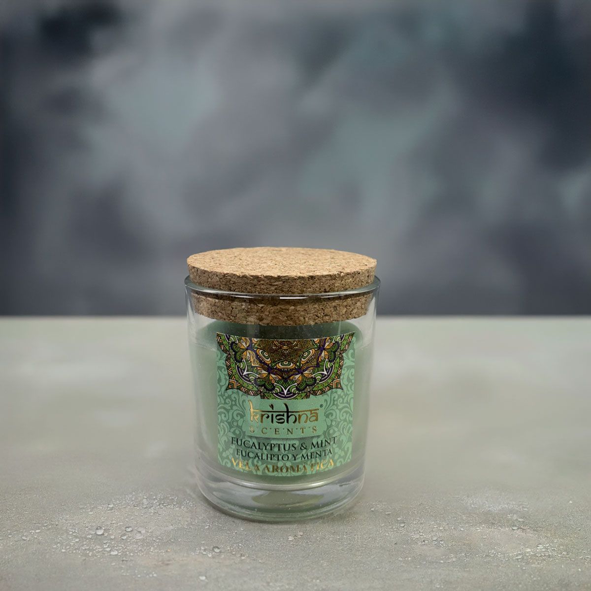 GENERICO - Vela Aromática  Krishna 120 GR - Eucalipto Menta
