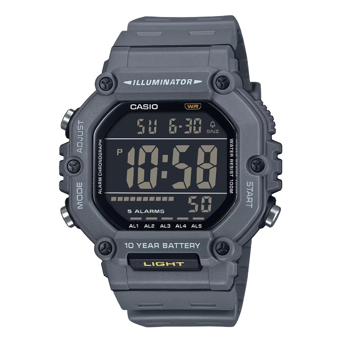 CASIO - Reloj AE-1600H-8BV Digital Hombre