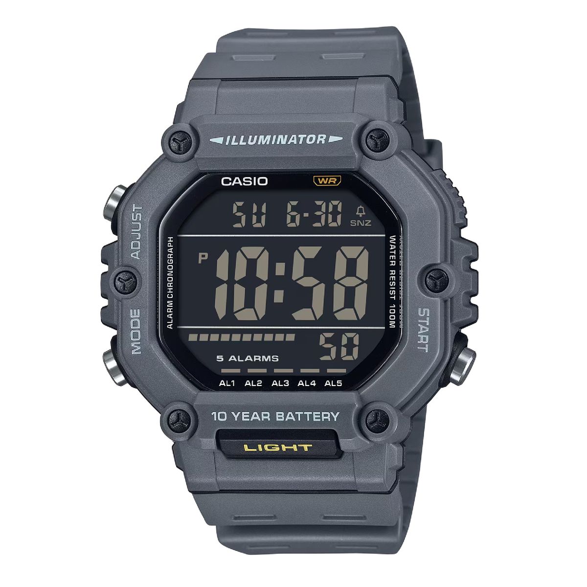 CASIO - Reloj AE-1600H-8BV Digital Hombre