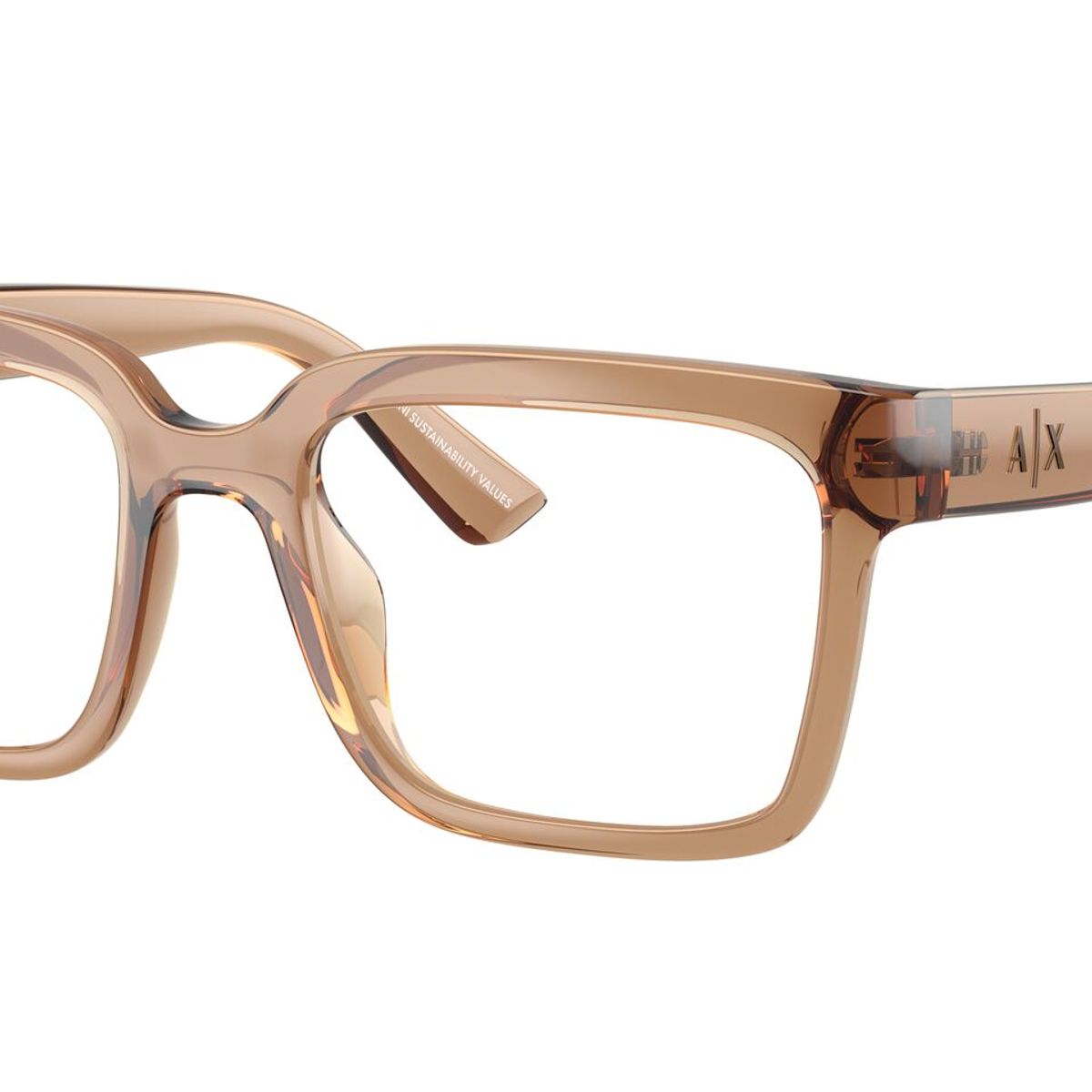 ARMANI EXCHANGE - ARMAZÓN ÓPTICO ARMANI EXCHANGE - AX3133U 8396 - Marrón traslúcido brillante