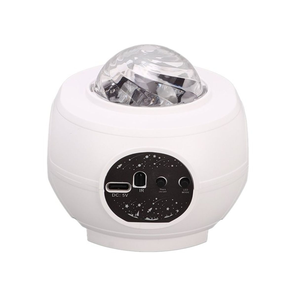 CRUSEC - Proyector Led Luces y Estrellas 360º Con Bluetooth y Musica