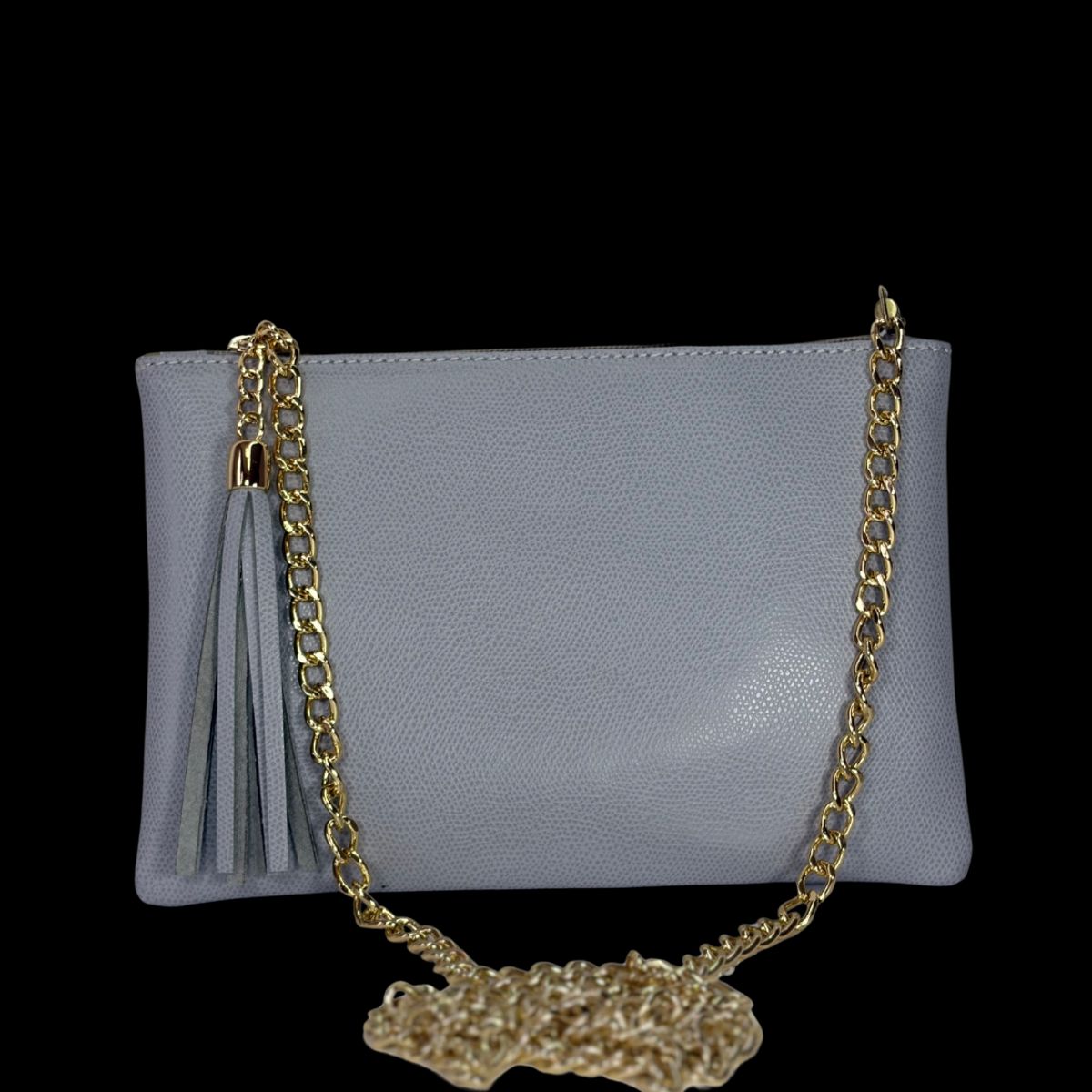 ARIELS - Cartera de cuero Clutch - Gris Perla