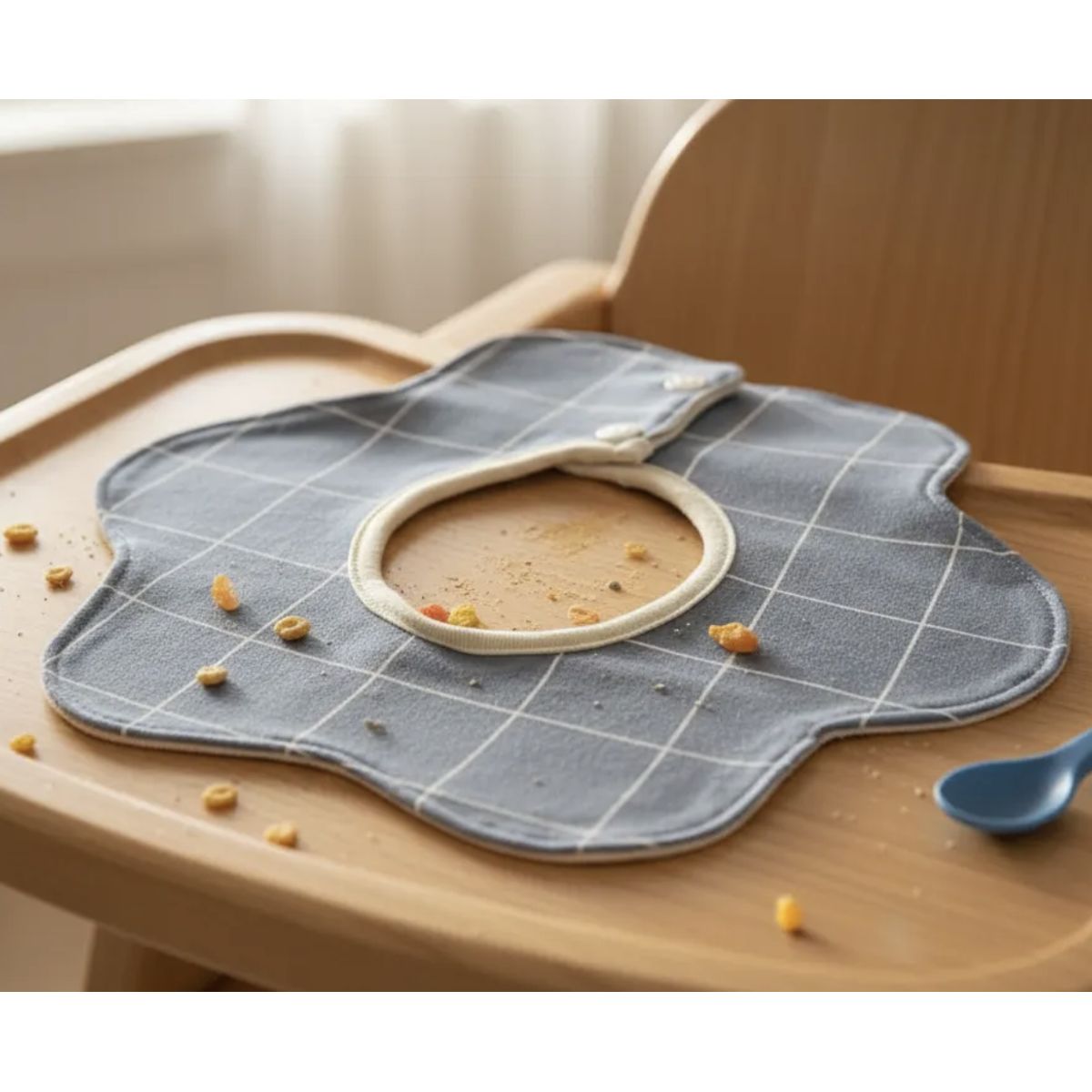 HAOKIDS - Babero estilo Nórdico 100% algodón y con entretela Impermeable 3 a 12 Meses