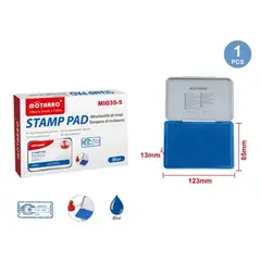 GENERICO - Almohadilla de Tinta Azul en Caja 13x85x123mm