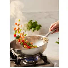 WENS - Wok Umbra 28 cm Acero Inoxidable
