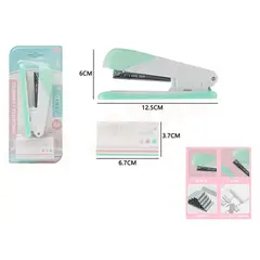 GENERICO - Set Corchetera+Corchetes 246 Verde Pastel 125x6cm