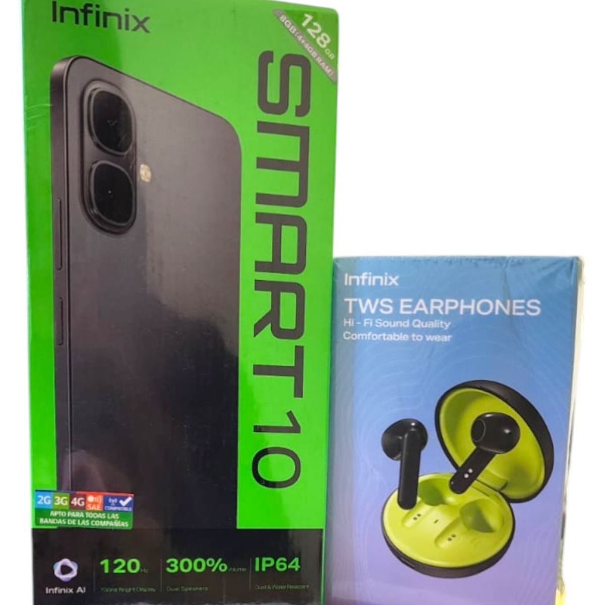 INFINIX - INFINIX SMART 10 4RAM 128GB TWILIGHT GOLD + AUDIFIONOS DE REGALO