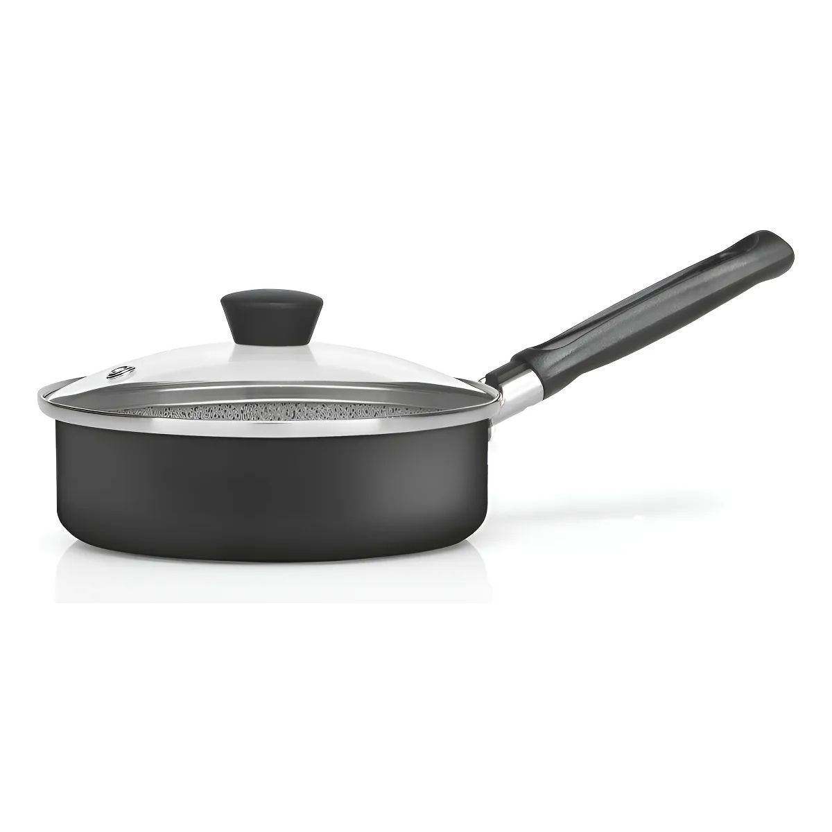 PANELUX - Sarten Para Huevo 14cm Panelux Tapa Granito Antiadherente Negro