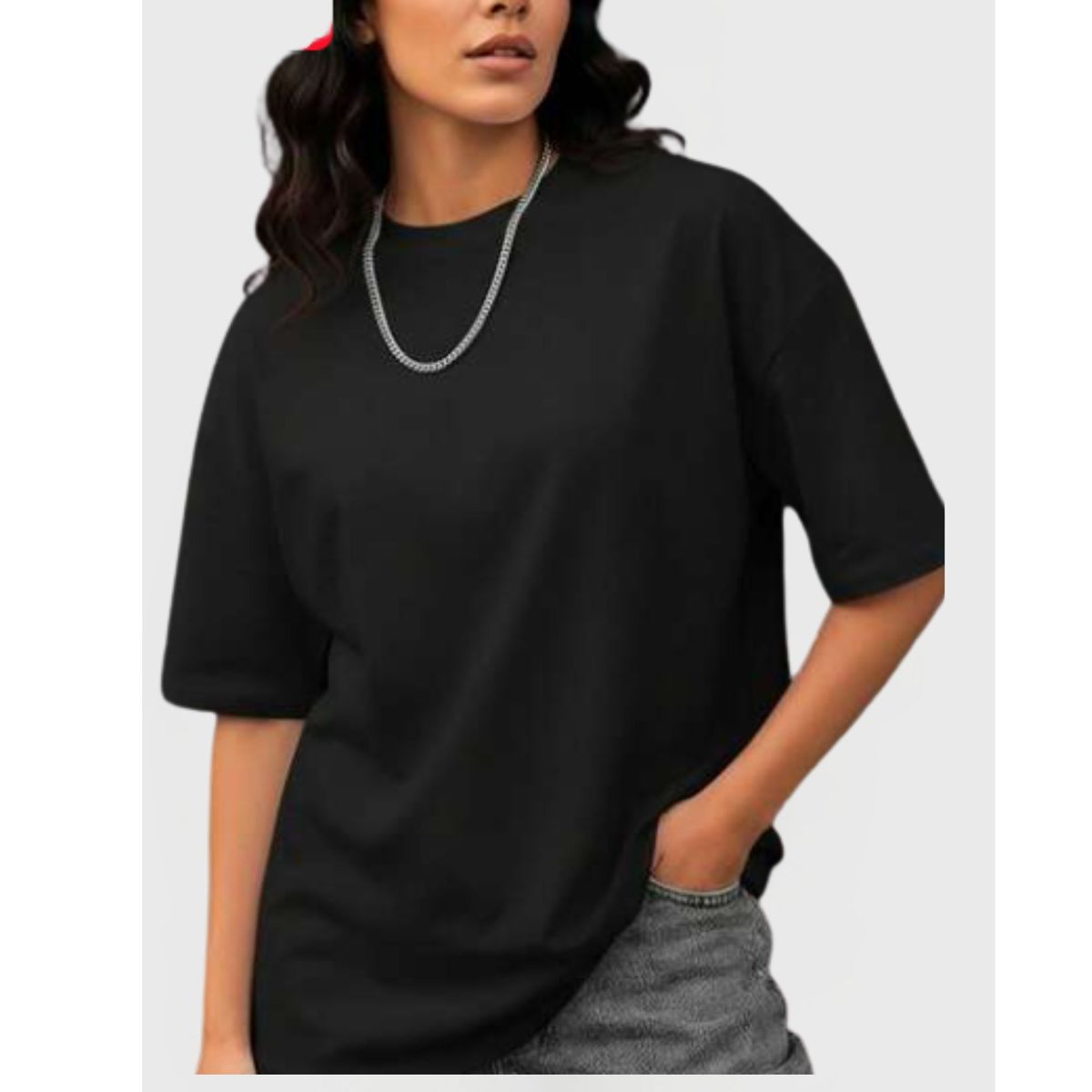 LIKE SHOP - Polera Manga Corta Algodón Unisex Oversize 4321