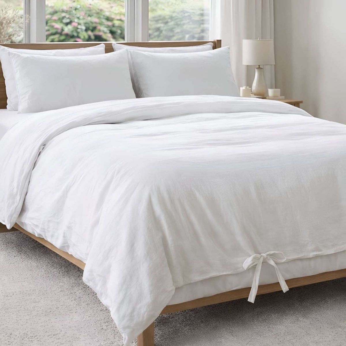GENERICO - Funda de Plumon color Blanco idel para King