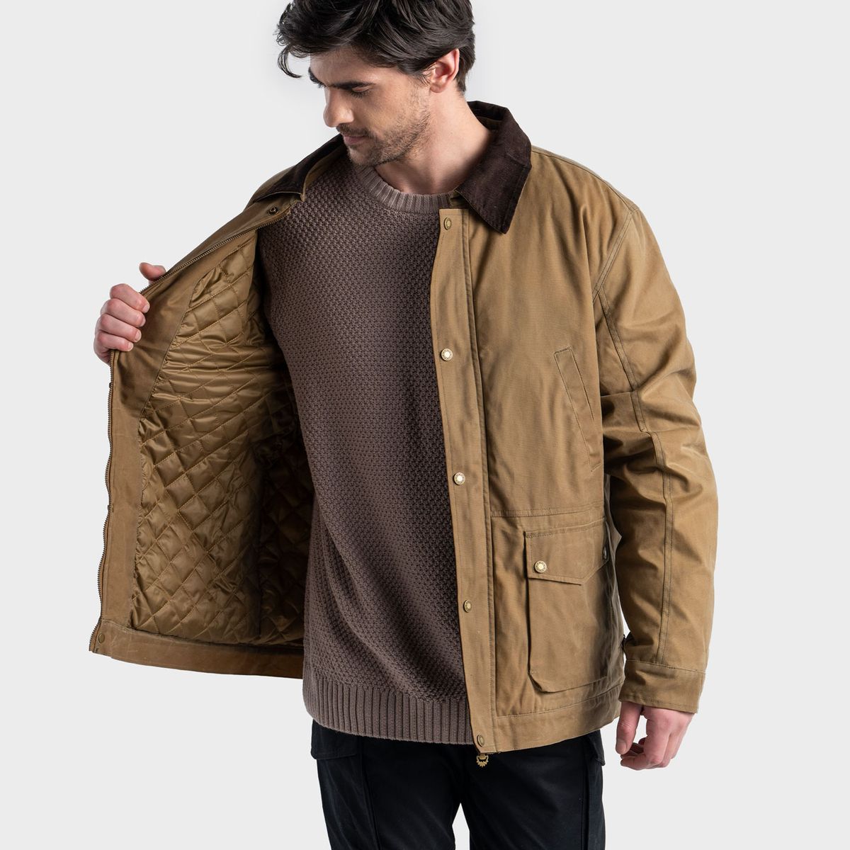 GNOMO - Chaqueta Encerada Hollnar Hombre Gnomo