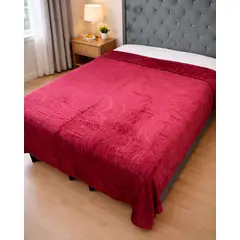 GENERICO - MANTAS FRAZADA DELGADA PLUSH 2 PLAZAS