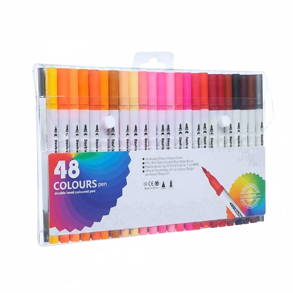 GENERICO - Colores Acuarela Doble Punta Pincel Rotulador Conjunto
