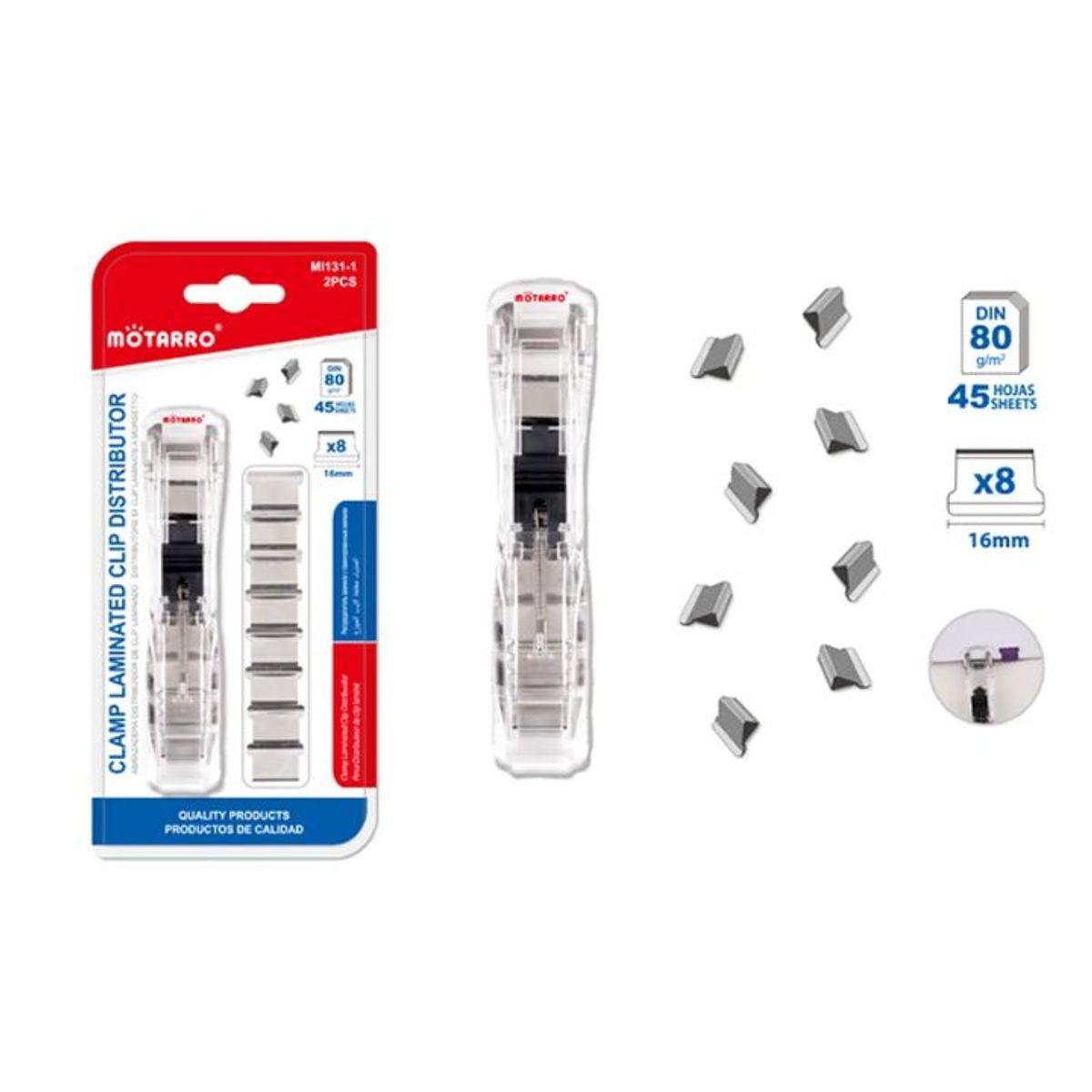 GENERICO - Dispensador Magic Clip + 8pcs