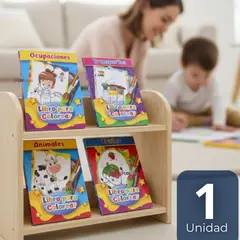 UTILISIMO - Libro Para Colorear Pintar Educativo Diseños Surtidos