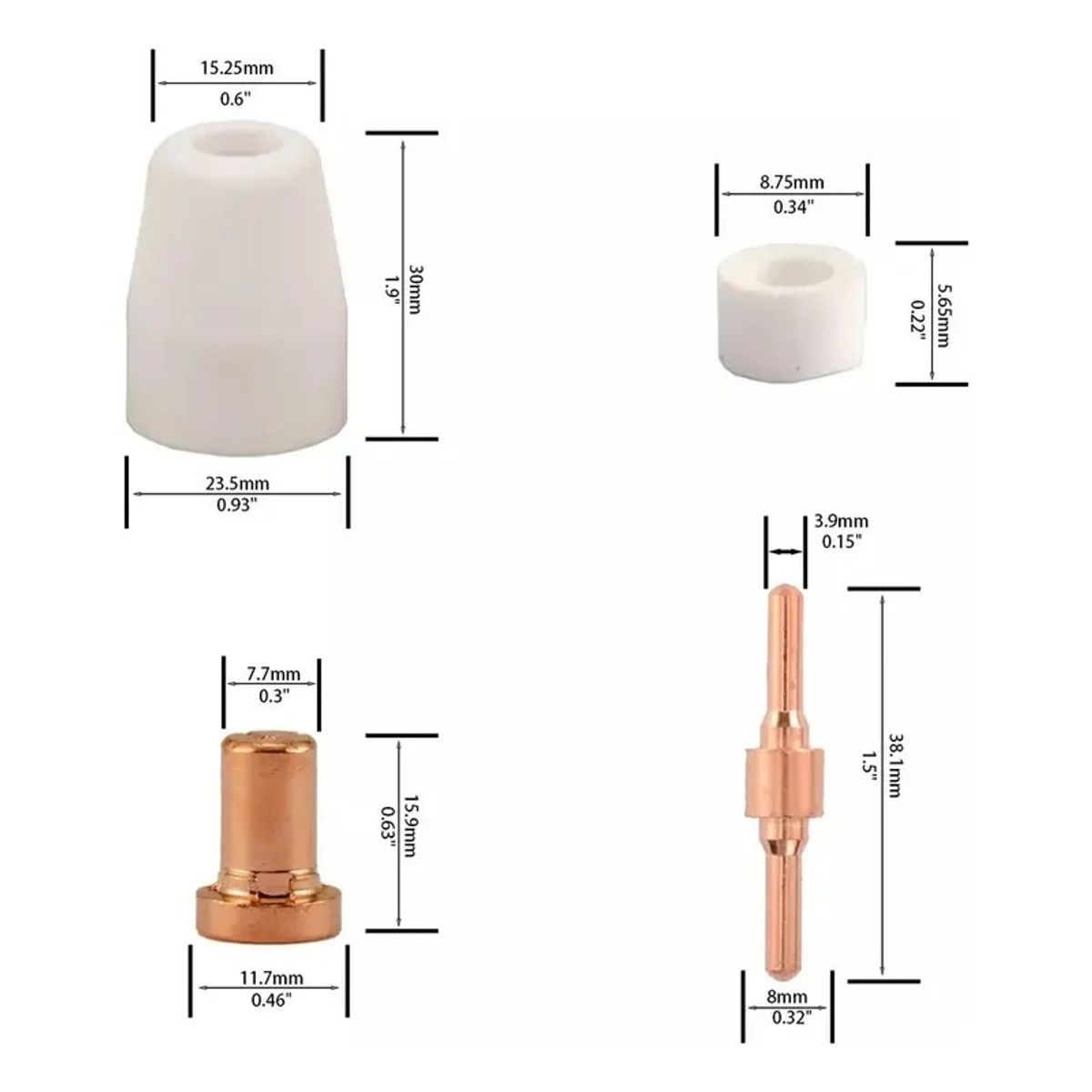 GENERICO - Losa Protectora Cut-40/pt-31- Consumibles Plasma/ Pack 5 u.