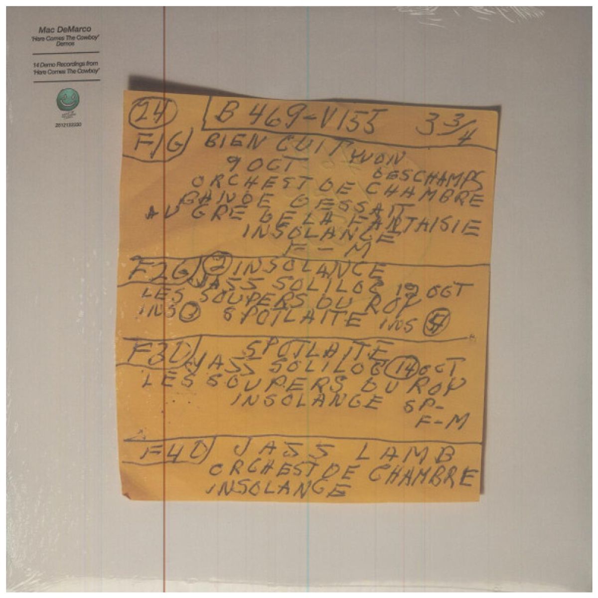 HITWAY MUSIC - MARC DEMARCO - HERE COMES THE COWBOY - VINILO