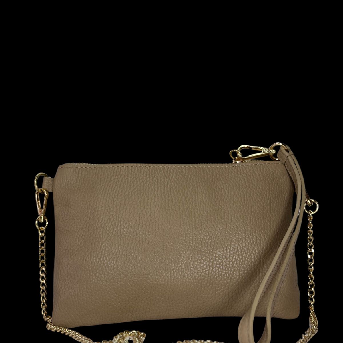 ARIELS - Cartera de cuero Clutch - Taupe