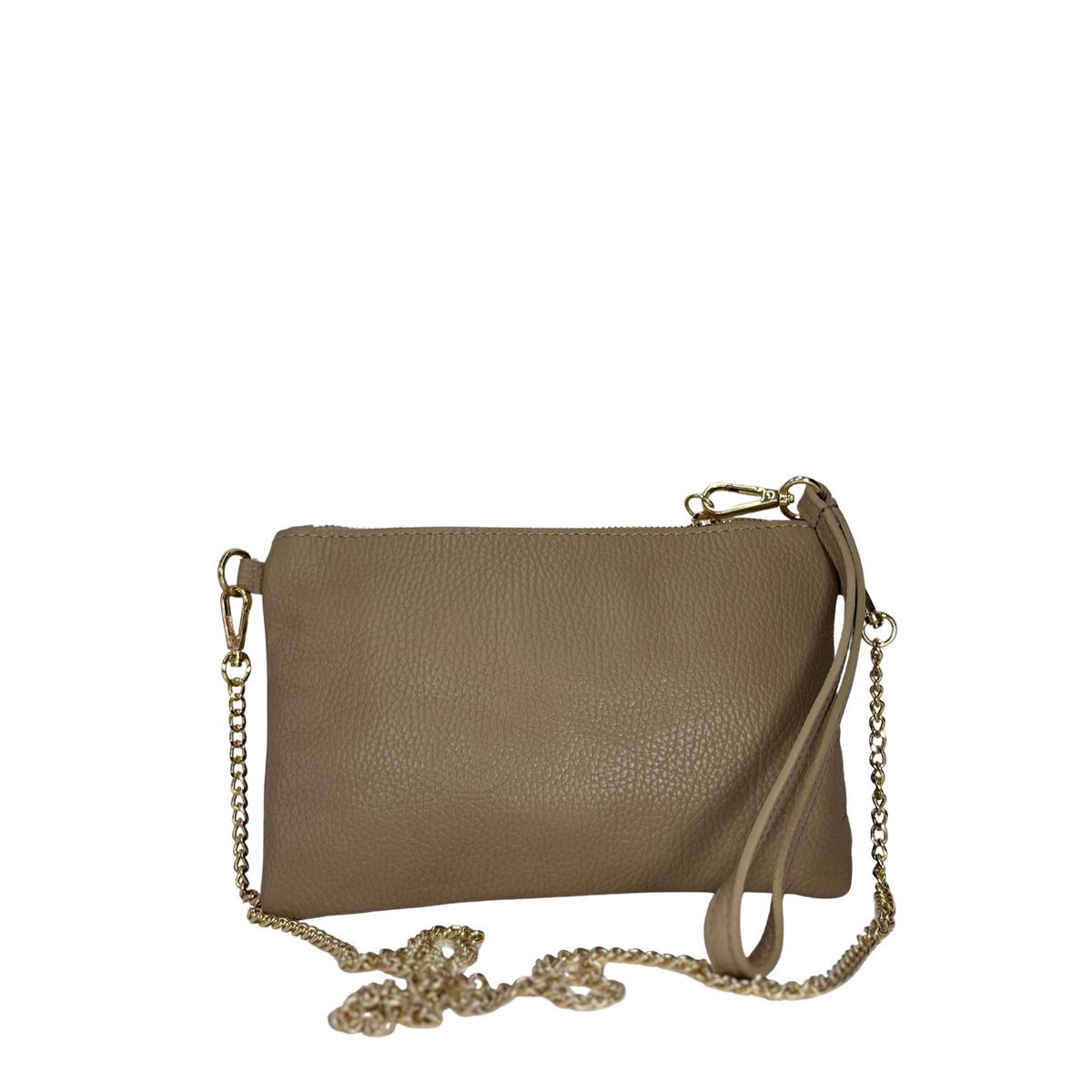 ARIELS - Cartera de cuero Clutch - Taupe