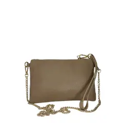 ARIELS - Cartera de cuero Clutch - Taupe