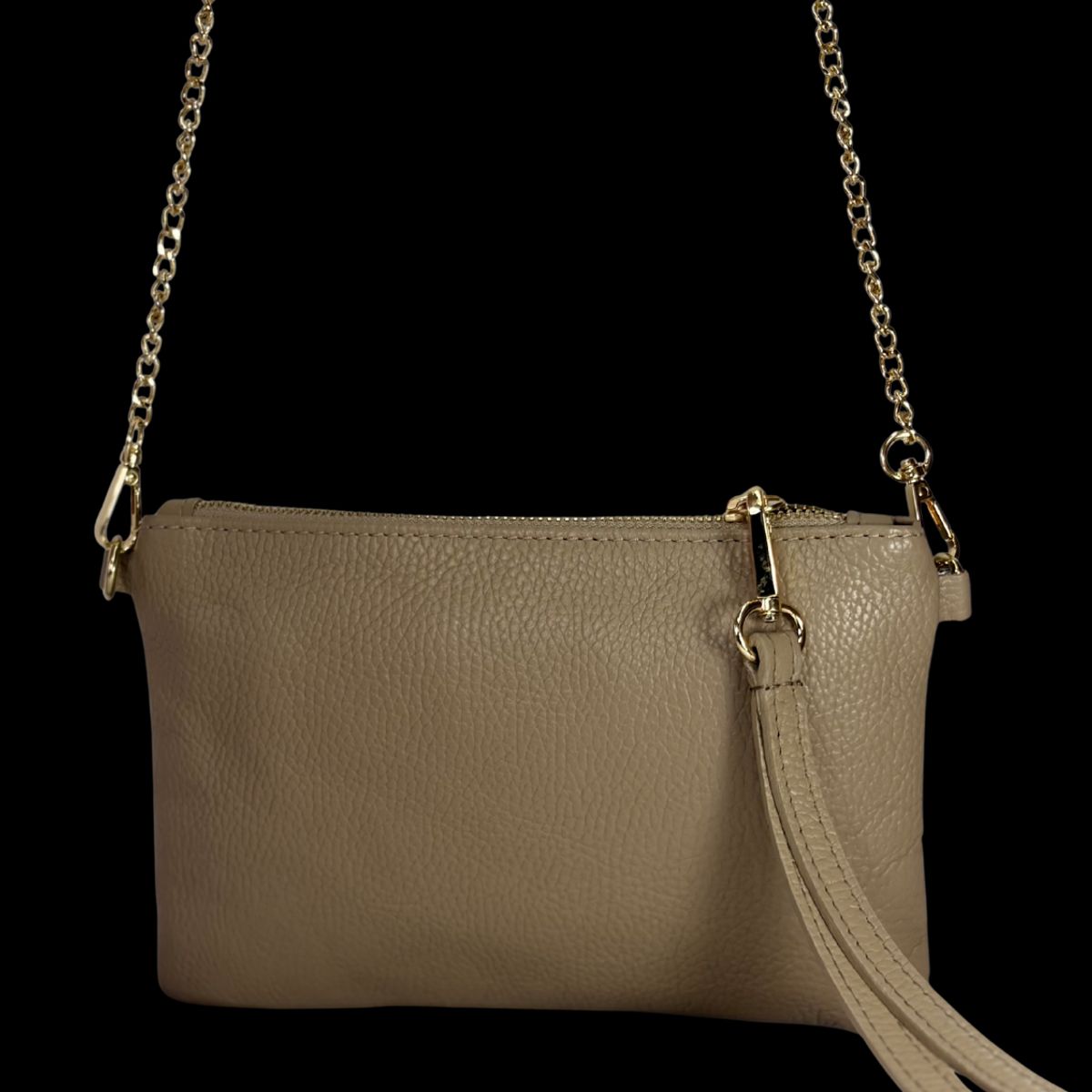 ARIELS - Cartera de cuero Clutch - Taupe