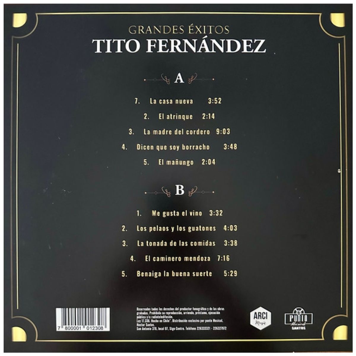 HITWAY MUSIC - TITO FERNANDEZ - GRANDES EXITOS - VINILO