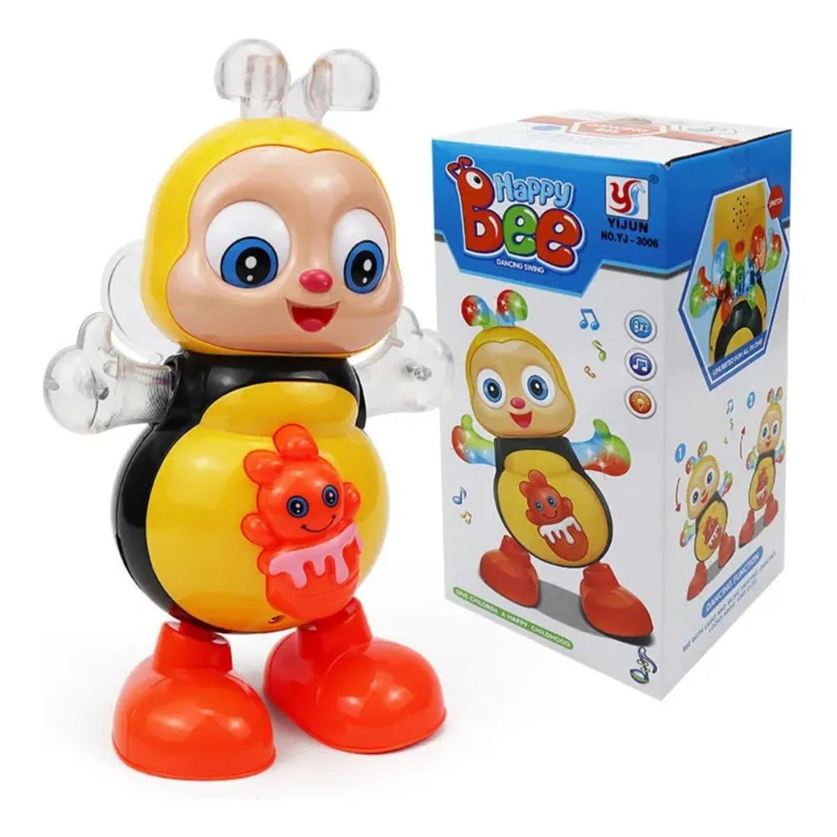 GENERICO - Juguete Abeja Bailarin Interactivo Musical Con Luces Abejita Abeja