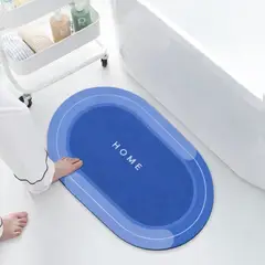 GENERICO - Alfombra De Baño Ovalada Antideslizante Súper Absorbente alfombra baño ovalada antideslizante