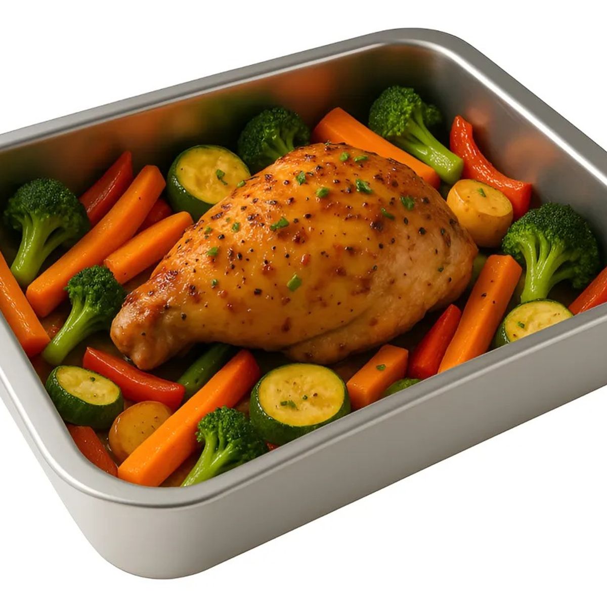 GENERICO - Bandeja Para Horno Bandeja Acero Inoxidable Multiuso 31x21cm Gris