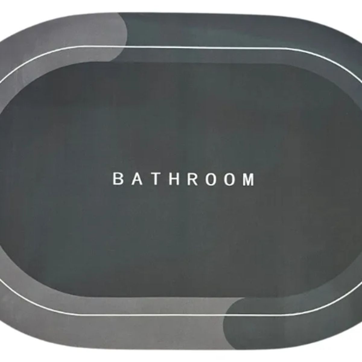 GENERICO - Alfombra De Baño Ovalada Antideslizante Súper Absorbente alfombra baño ovalada antideslizante