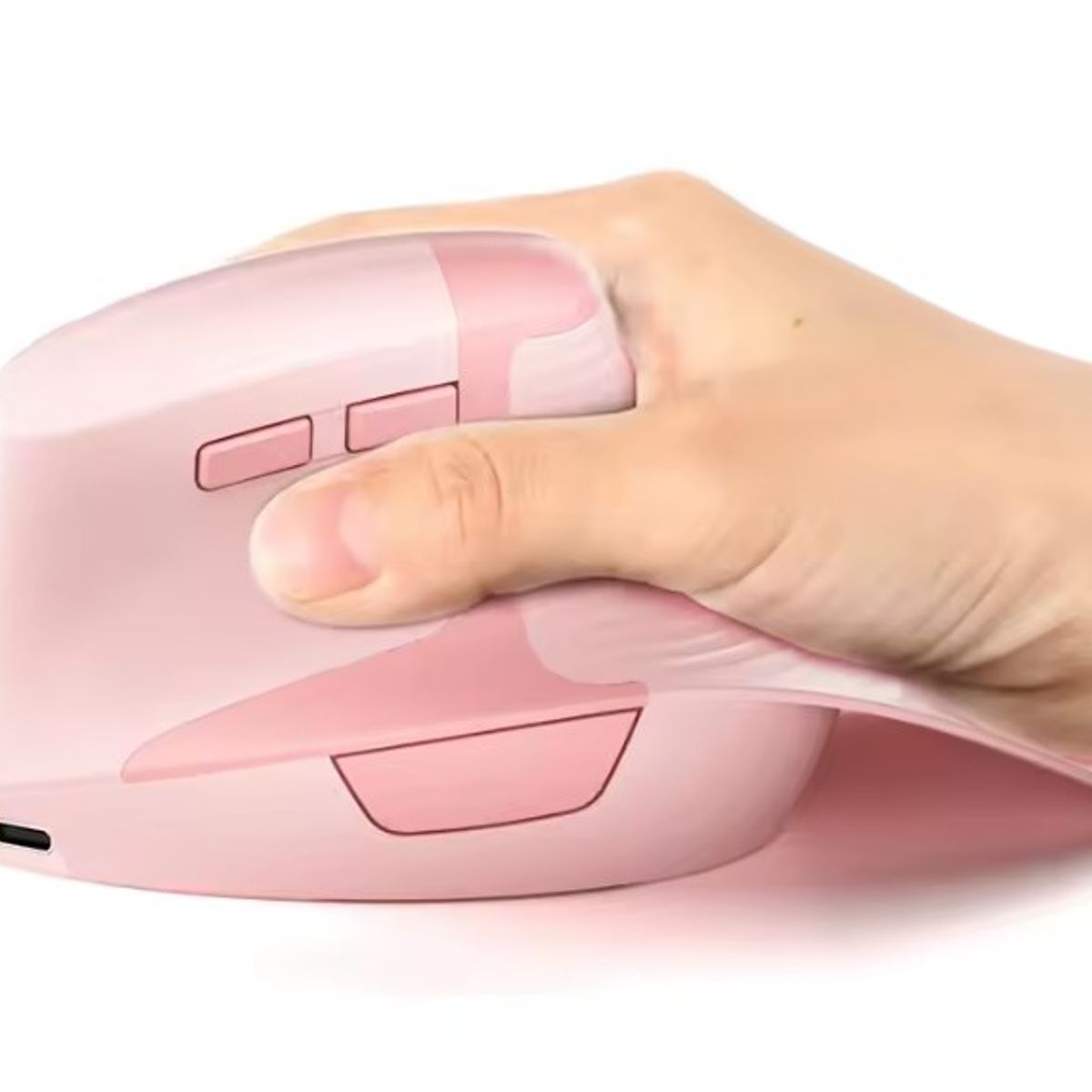 GENERICO - Mouse ergonomico recargable USB y tipo C