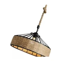 GENERICO - Lampara Colgante 30 Cm Con Cuerda Cáñamo