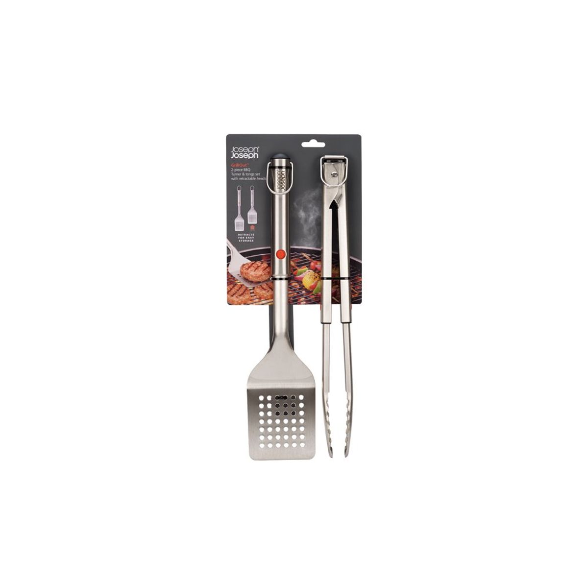 JOSEPH JOSEPH - Set Parrilla Joseph Joseph Grill Out Acero Inoxidable 2 Piezas