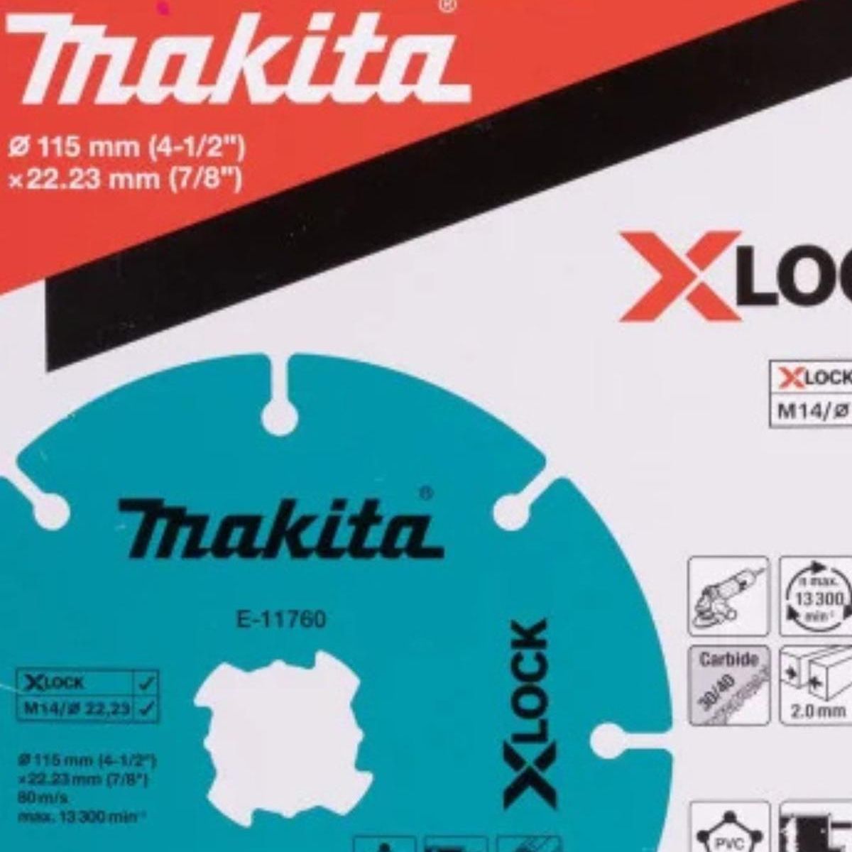 Disco Diamantado Grano Carburo 115mm X-LOCK Makita E-11760, marca MAKITA - Foto 2