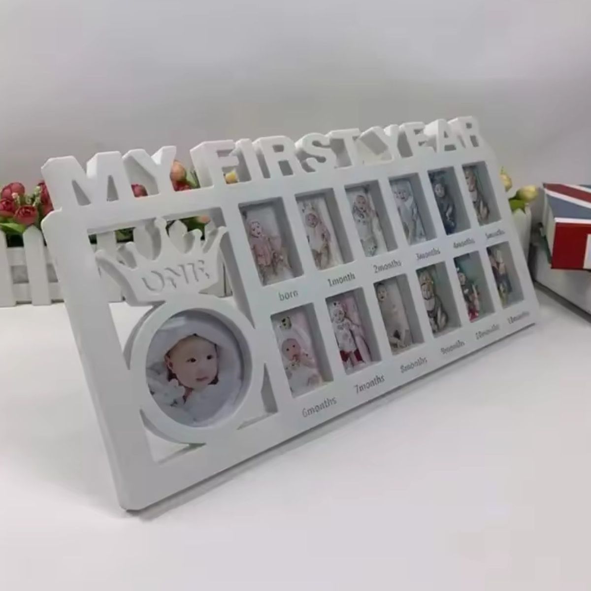 GENERICO - Porta retratos Para Bebé Registro Desde Recién Nacido-1 Año