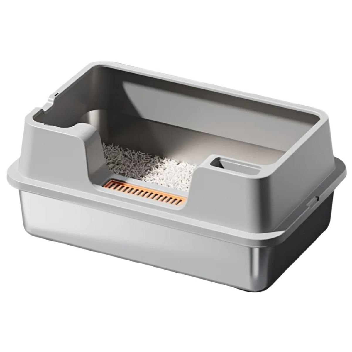 SUKEA - Pack De Arenero Xxl Premium + Arena Bajo Polvo 10kg Gris