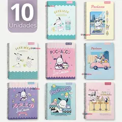 PROARTE - Pack 10 Cuadernos Universitarios Pochacco 100 Hojas Diseños Surtidos