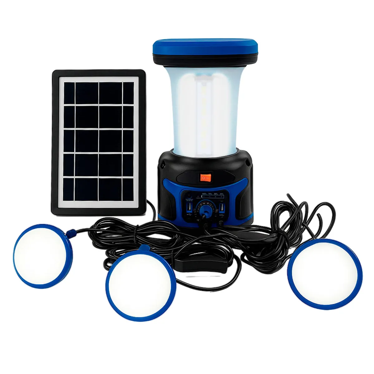 MEGABRIGHT - Lampara LED Solar Torch Camping Megabright