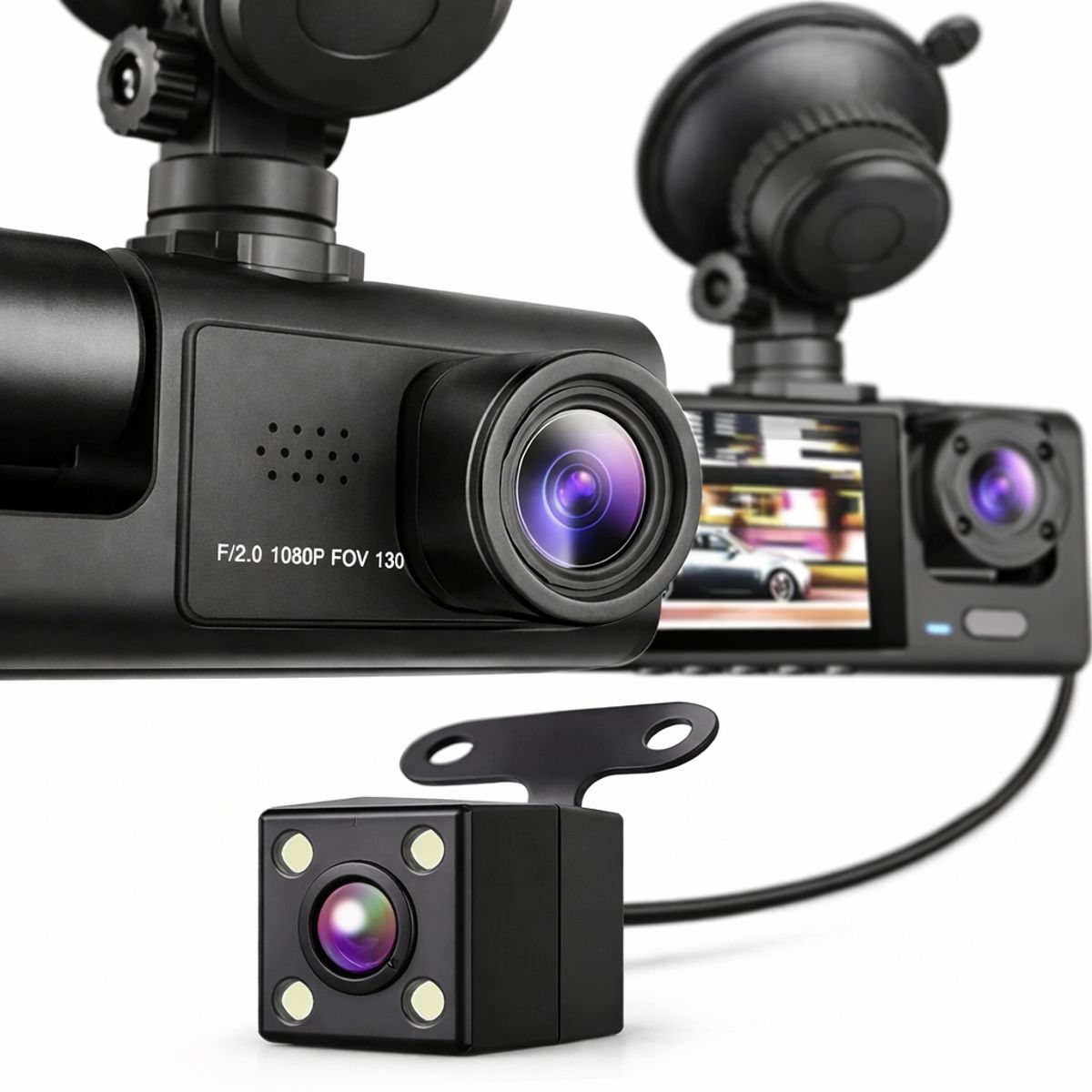 GENERICO - Cámara Para Auto Hd 1080p Vision Nocturna