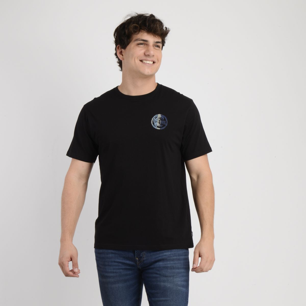 O'NEILL - POLERA MANGA CORTA ARTIFACT NEGRO