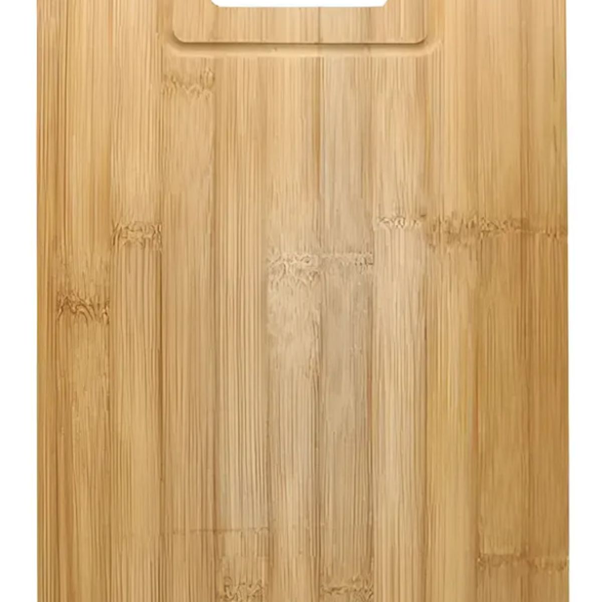 GENERICO - Tabla De Cortar Picar De Bambú Con Asa Y Canaleta 36x26 Cm