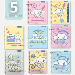PROARTE - Pack 5 Cuadernos Universitarios Cinnamoroll 100 Hojas Diseños Surtidos