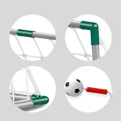 GENERICO - Set de Arco de Fútbol con Balón y Bombín