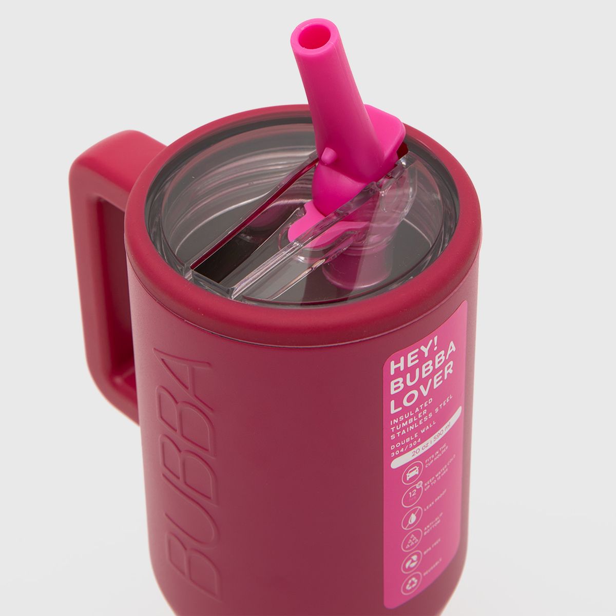 BUBBA - Tumbler Handle Ruby Red Bubba Essentials