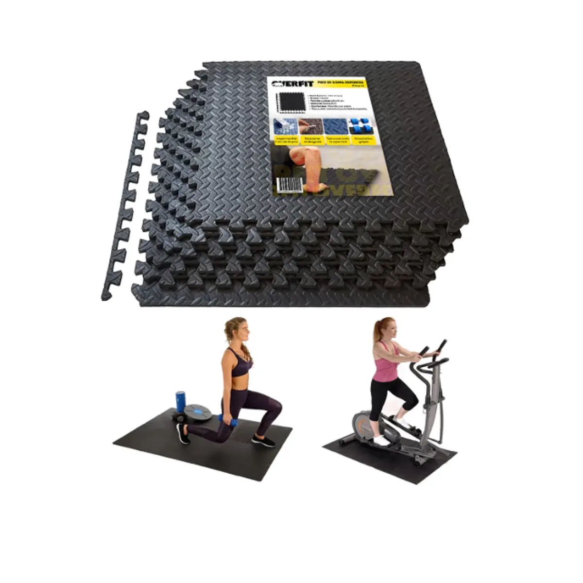 Piso Goma Eva Alfombra Deportiva Gimansio, marca GENERICO - Foto Principal