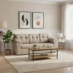 DECO OUTLET - Sofá Polonia 3 Cuerpos Tela