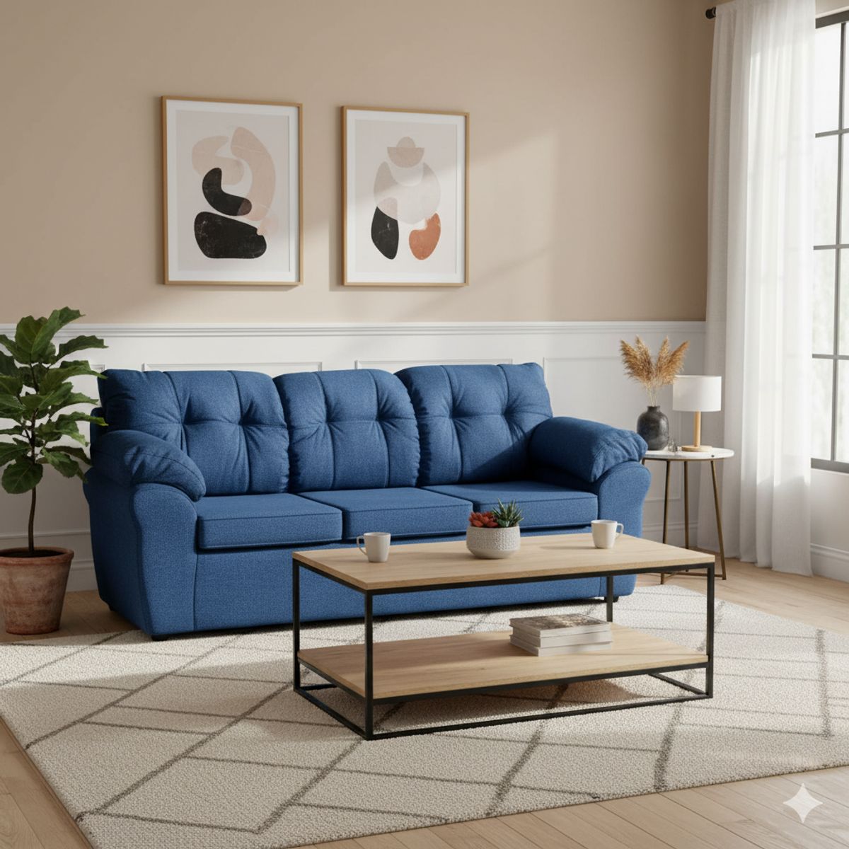 DECO OUTLET - Sofá Polonia 3 Cuerpos Tela