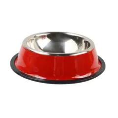 GENERICO - Plato Comedero Perros Mascotas Tazon Antideslizante 18 Cm